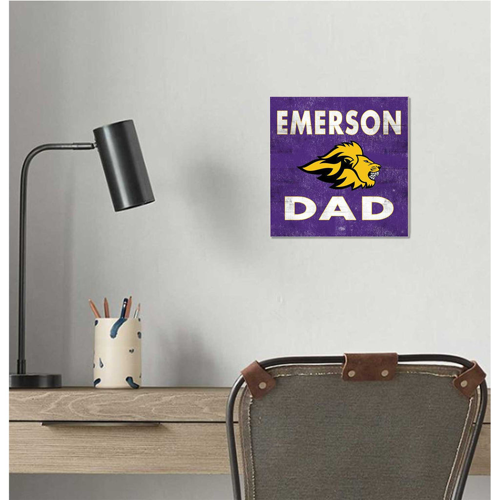 10x10 Team Color Dad Emerson College Lions