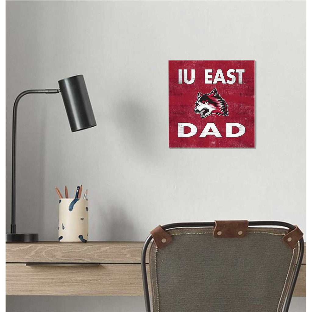 10x10 Team Color Dad Indiana University East Red Wolves