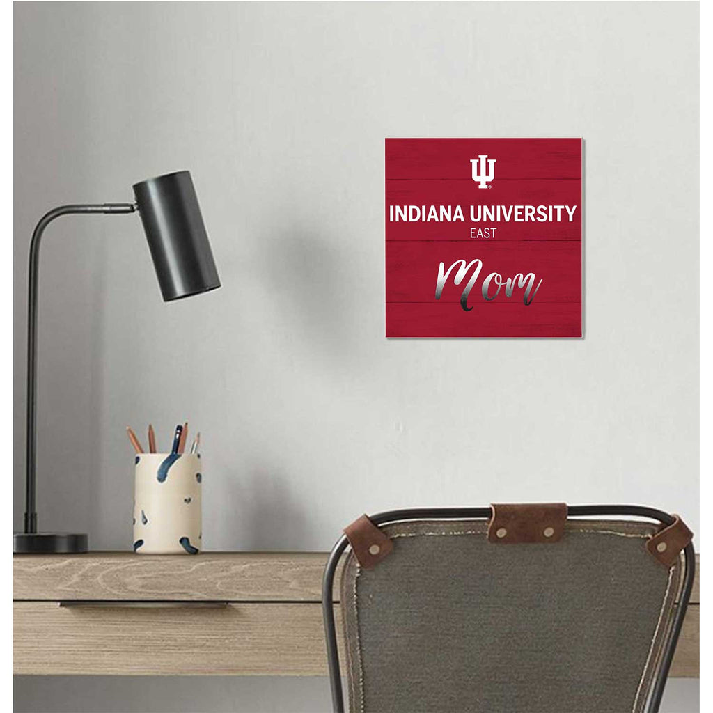 10x10 Team Mom Sign Indiana University East Red Wolves