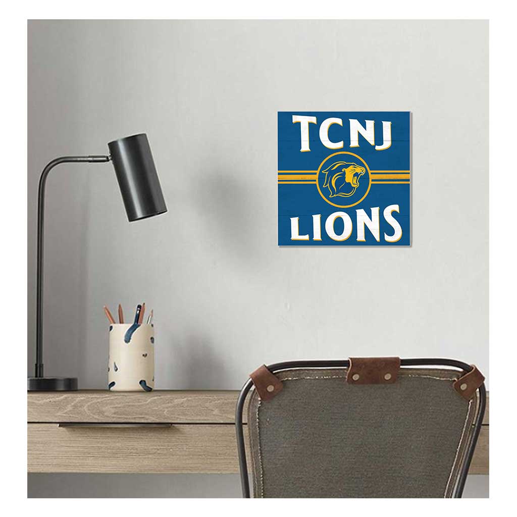 10x10 Retro Team Sign The College of New Jersey Lions