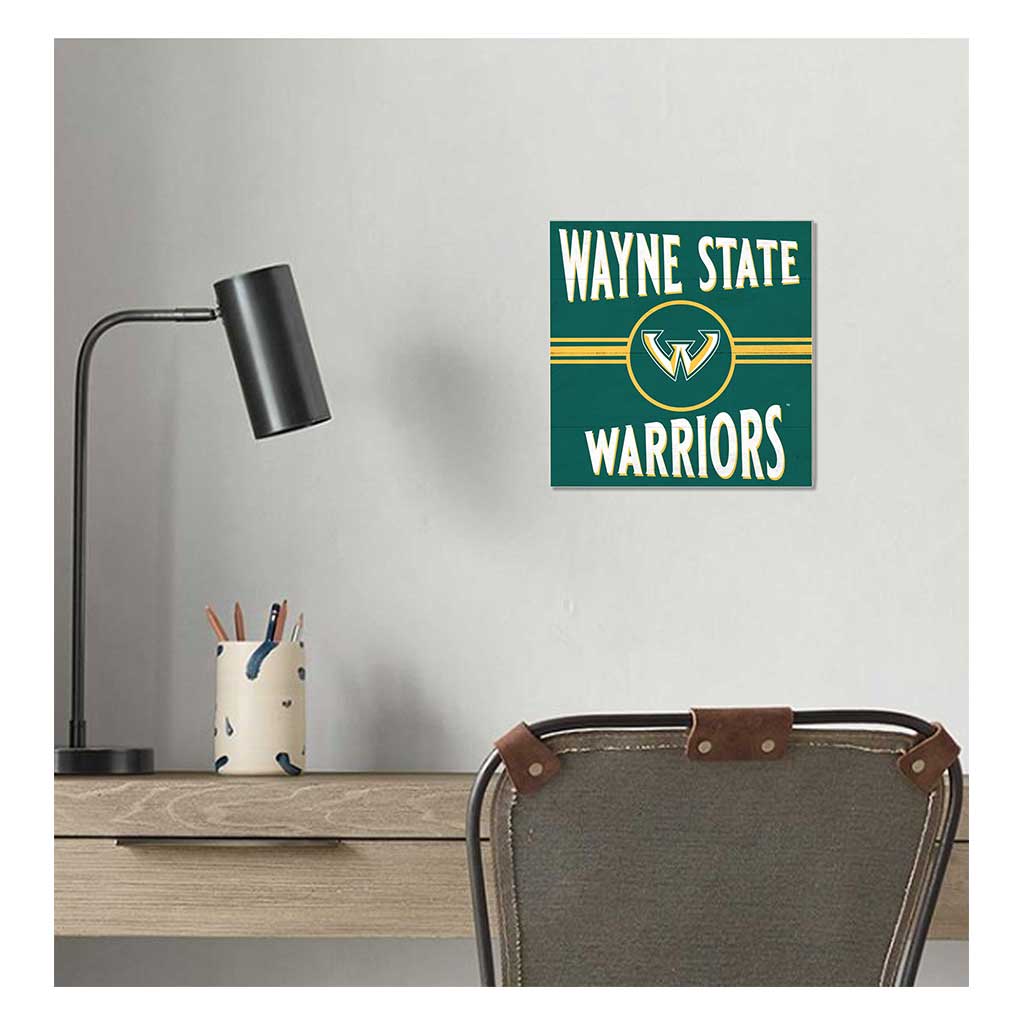 10x10 Retro Team Sign Wayne State University Warriors
