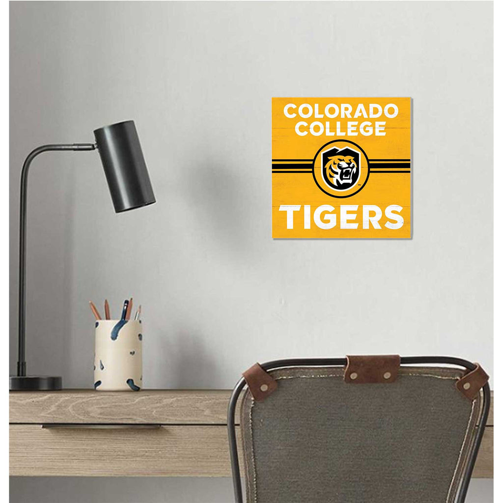10x10 Retro Team Sign Colorado College Tigers