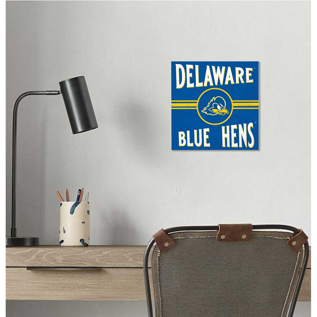 10x10 Retro Team Sign Delaware Fightin Blue Hens