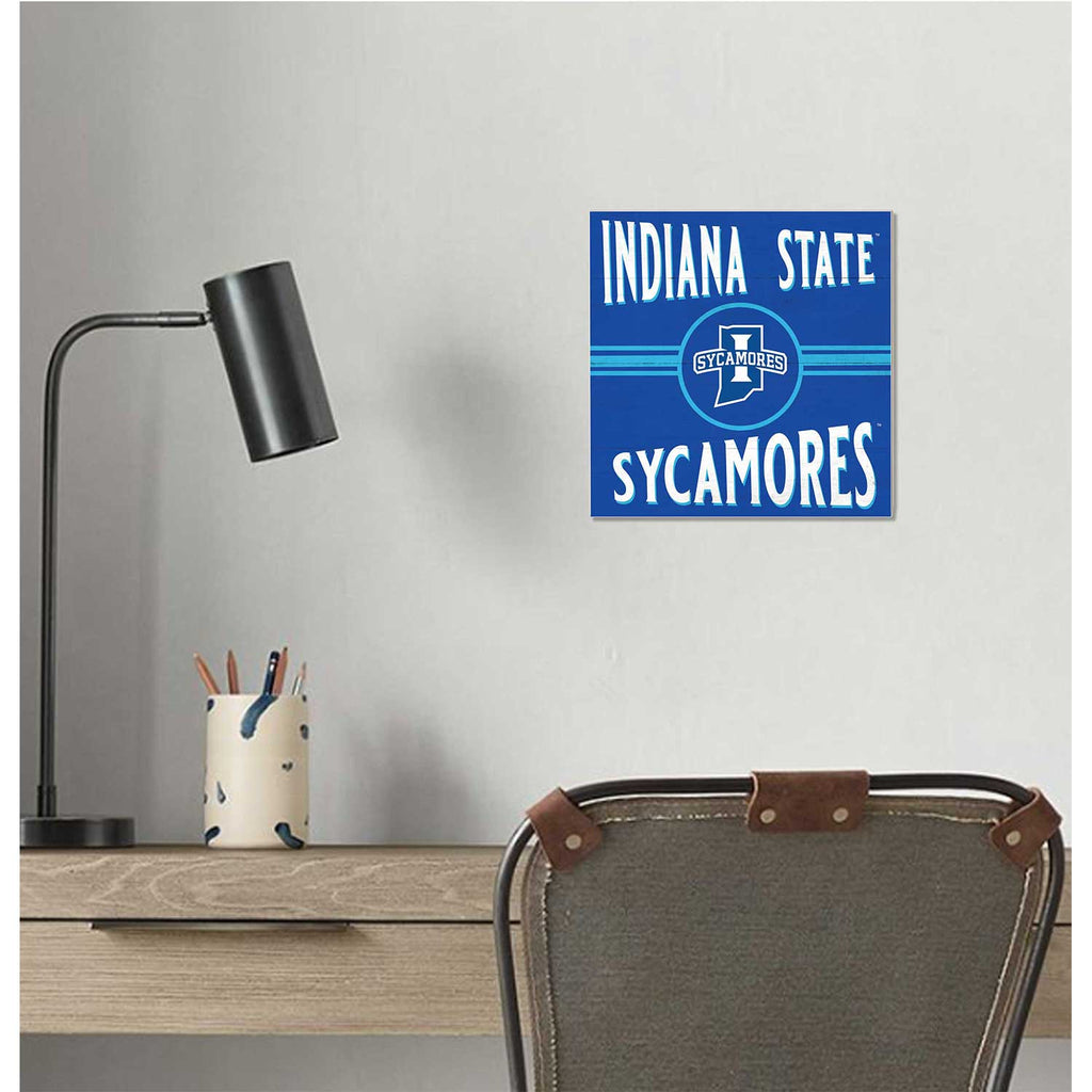 10x10 Retro Team Sign Indiana State Sycamores