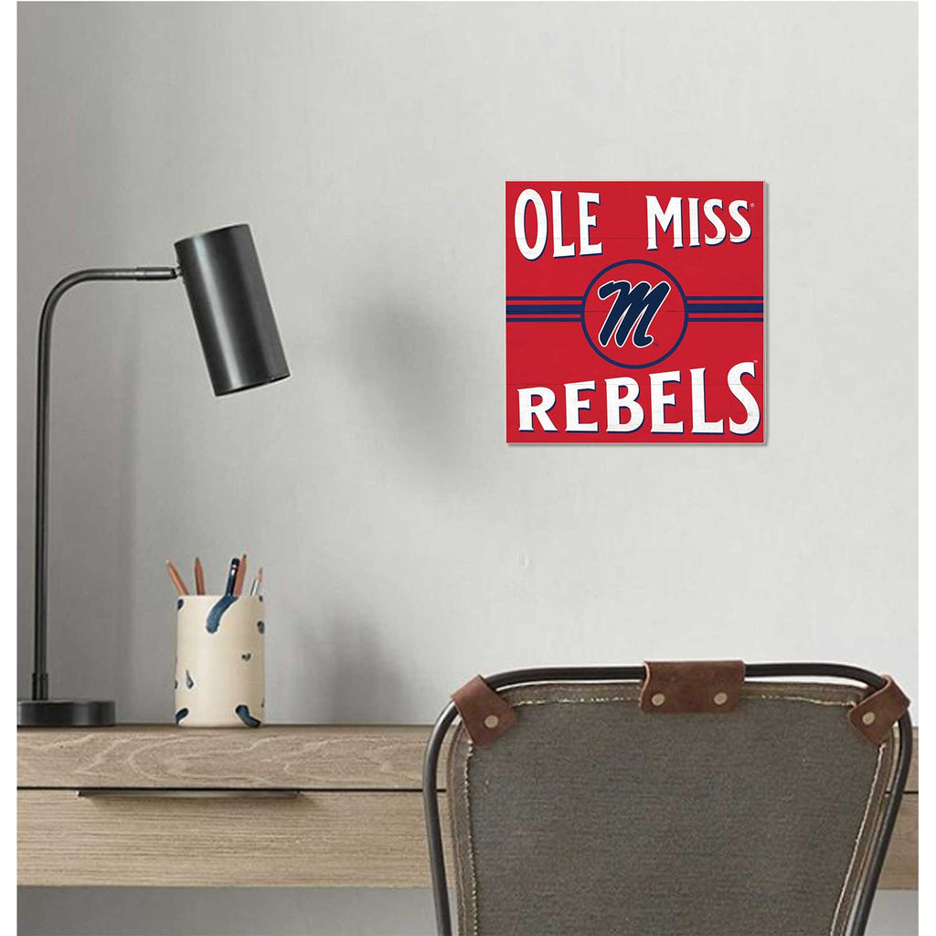 10x10 Retro Team Sign Mississippi Rebels