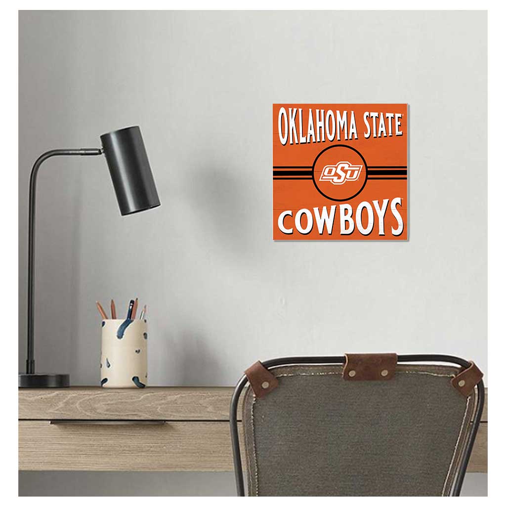 10x10 Retro Team Sign Oklahoma State Cowboys