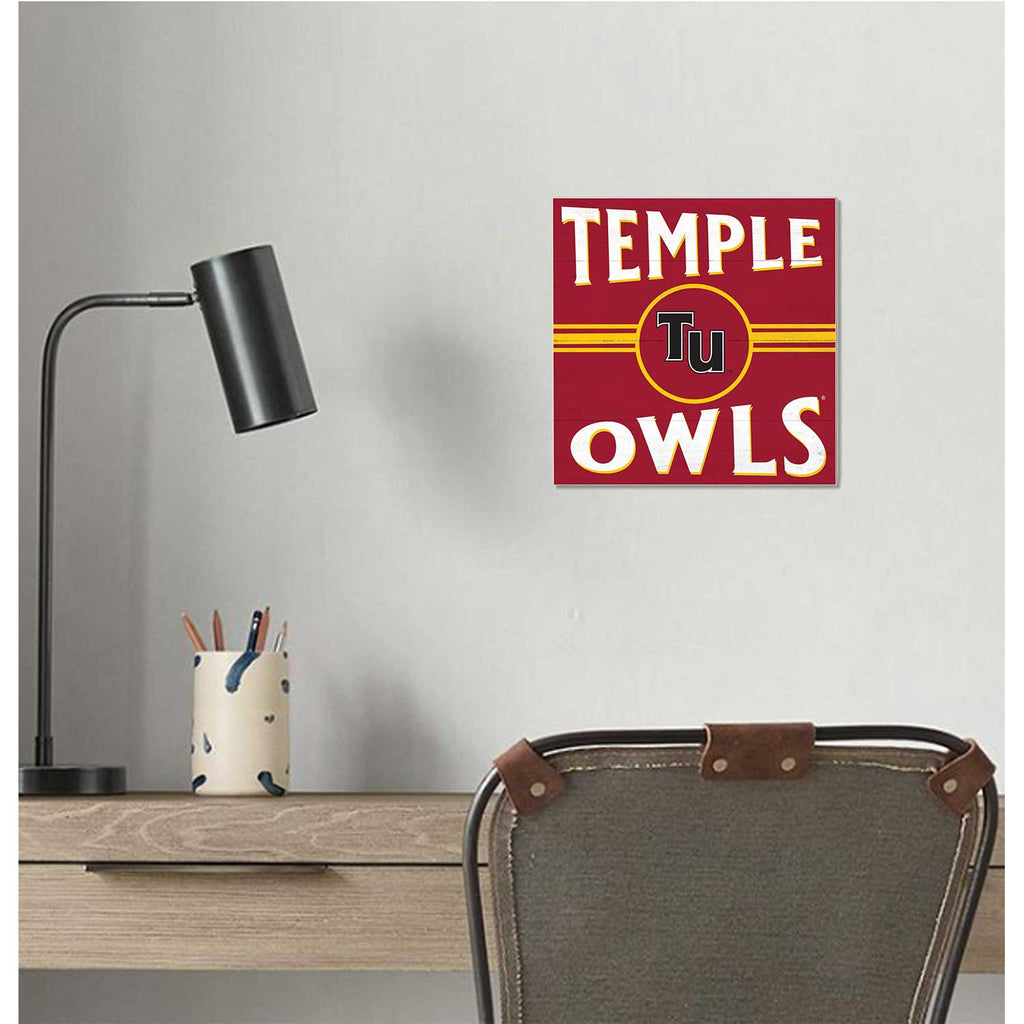 10x10 Retro Team Sign Temple Owls