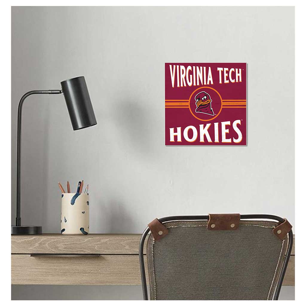 10x10 Retro Team Sign Virginia Tech Hokies