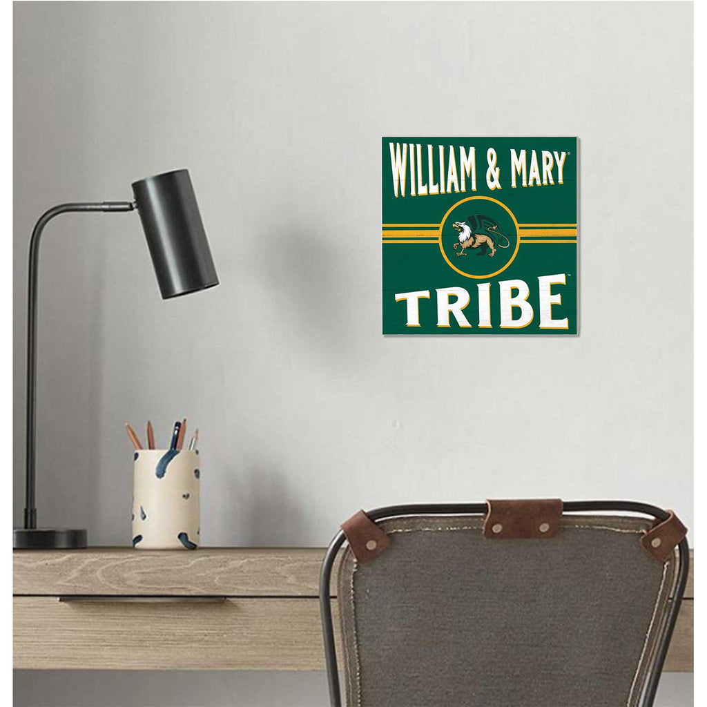 10x10 Retro Team Sign William and Mary Tribe