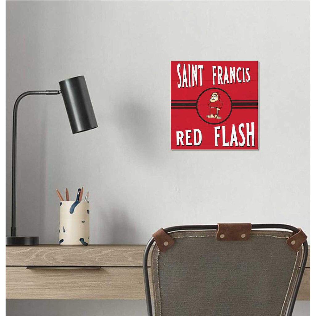 10x10 Retro Team Sign Saint Francis Red Flash