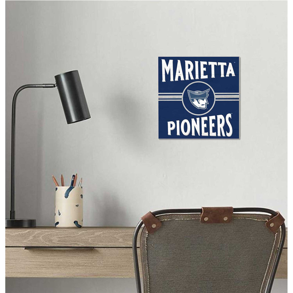10x10 Retro Team Sign Marietta College Pioneers