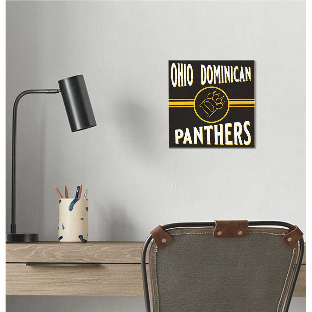 10x10 Retro Team Sign Ohio Dominican University Panthers