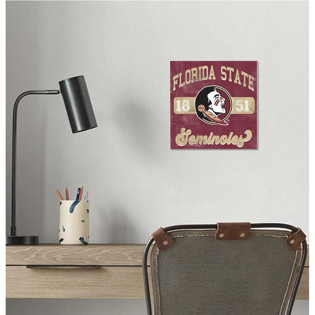 10x10 Retro Team Mascot Sign Florida State Seminoles