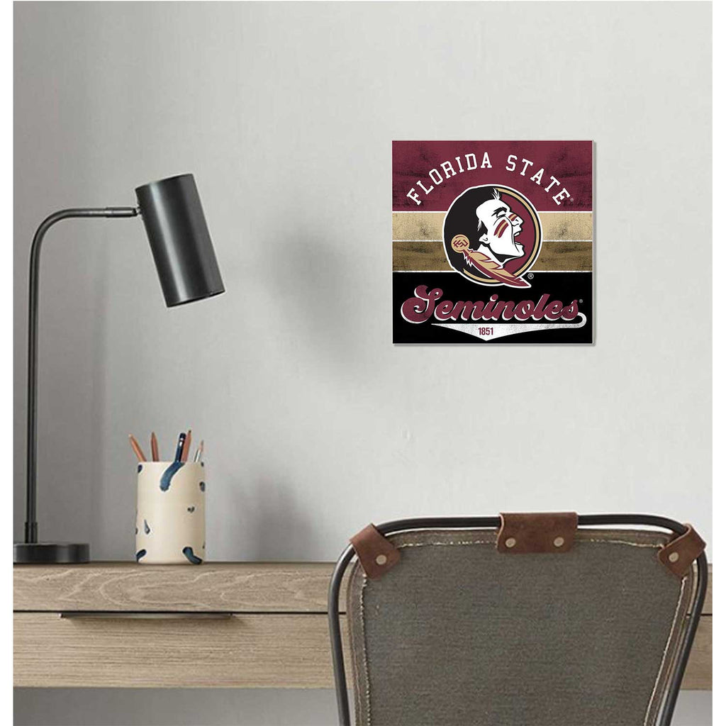 10x10 Retro Multi Color Sign Florida State Seminoles