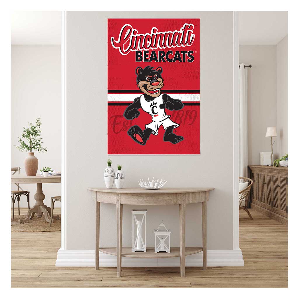 34x24 Mascot Sign Cincinnati Bearcats