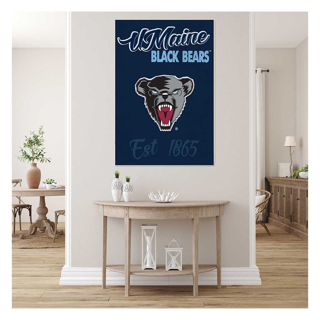 34x24 Mascot Sign Maine (Orono) Black Bears