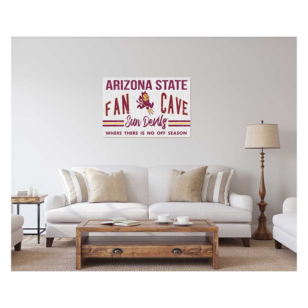 24x34 Retro Fan Cave Sign Arizona State Sun Devils
