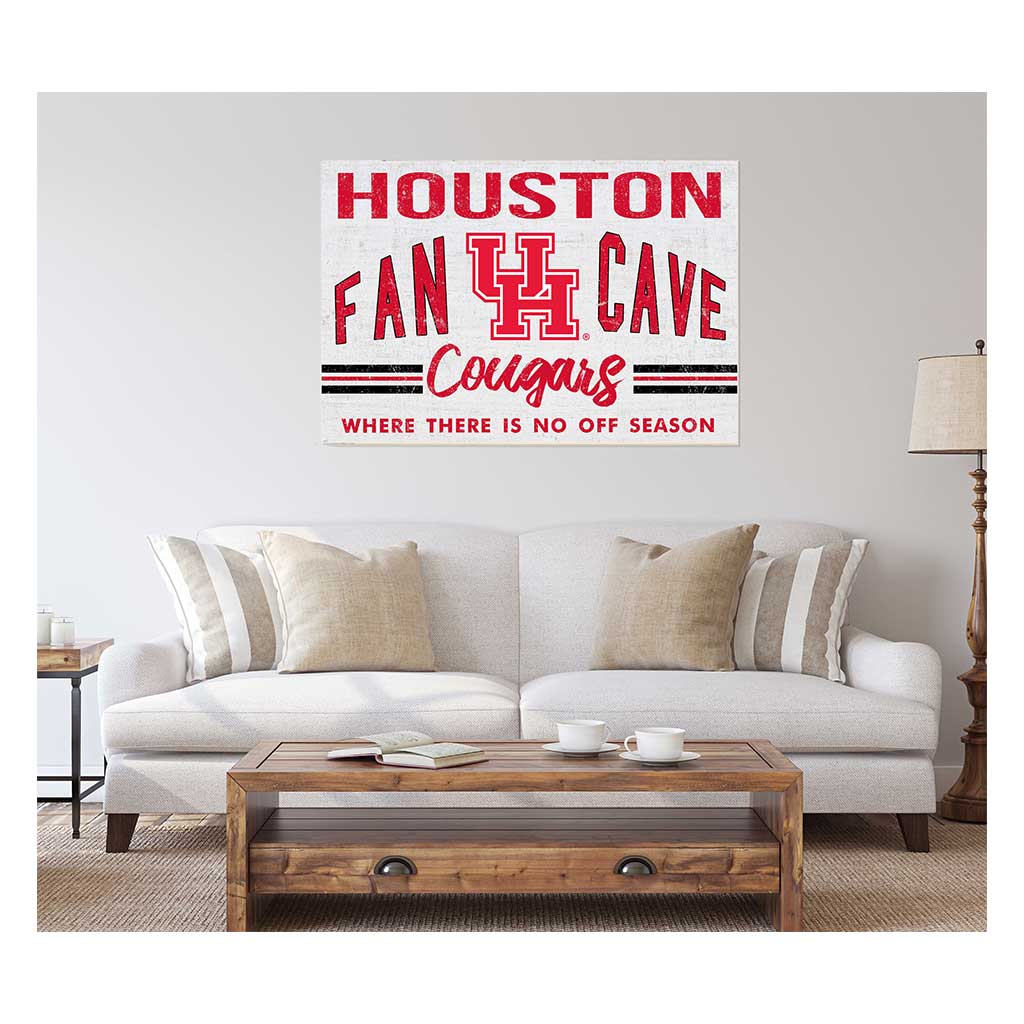 24x34 Retro Fan Cave Sign Houston Cougars