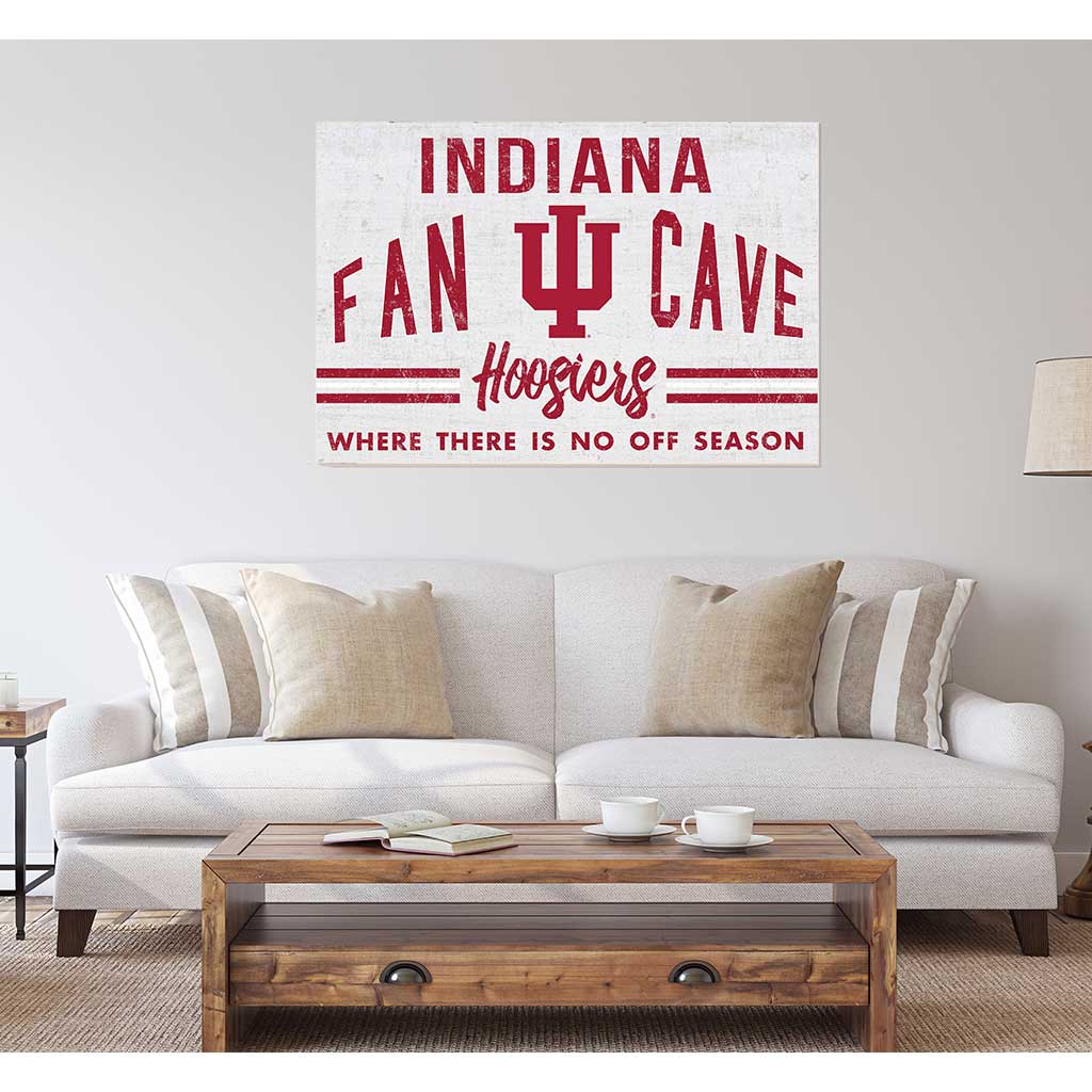 24x34 Retro Fan Cave Sign Indiana Hoosiers