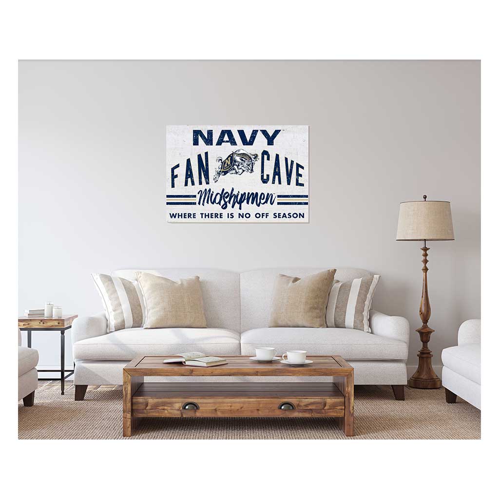 24x34 Retro Fan Cave Sign Naval Academy Midshipmen