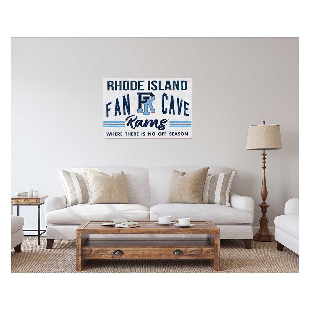 24x34 Retro Fan Cave Sign Rhode Island Rams