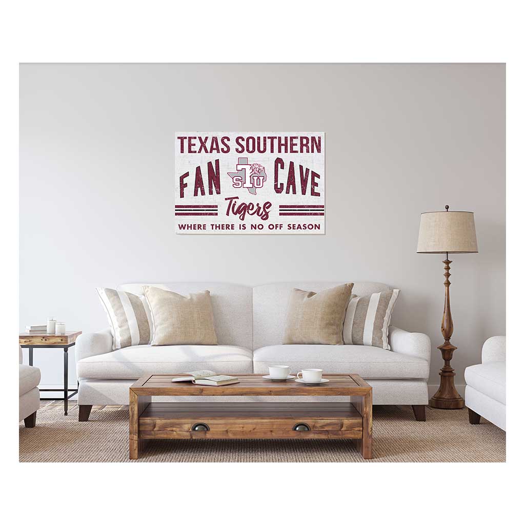 24x34 Retro Fan Cave Sign Texas Southern Tigers
