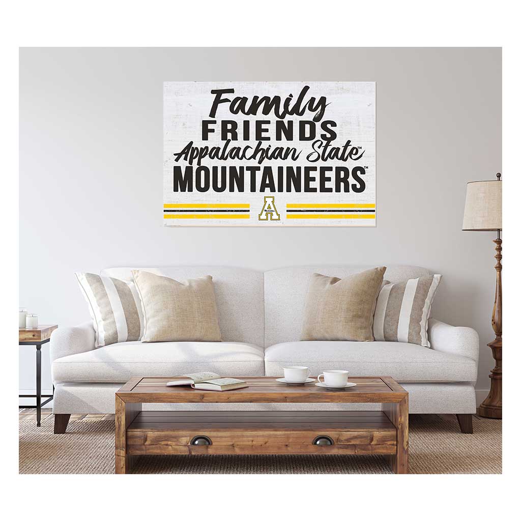 24x34 Friends Family Team Sign Appalachian State Mountaineers