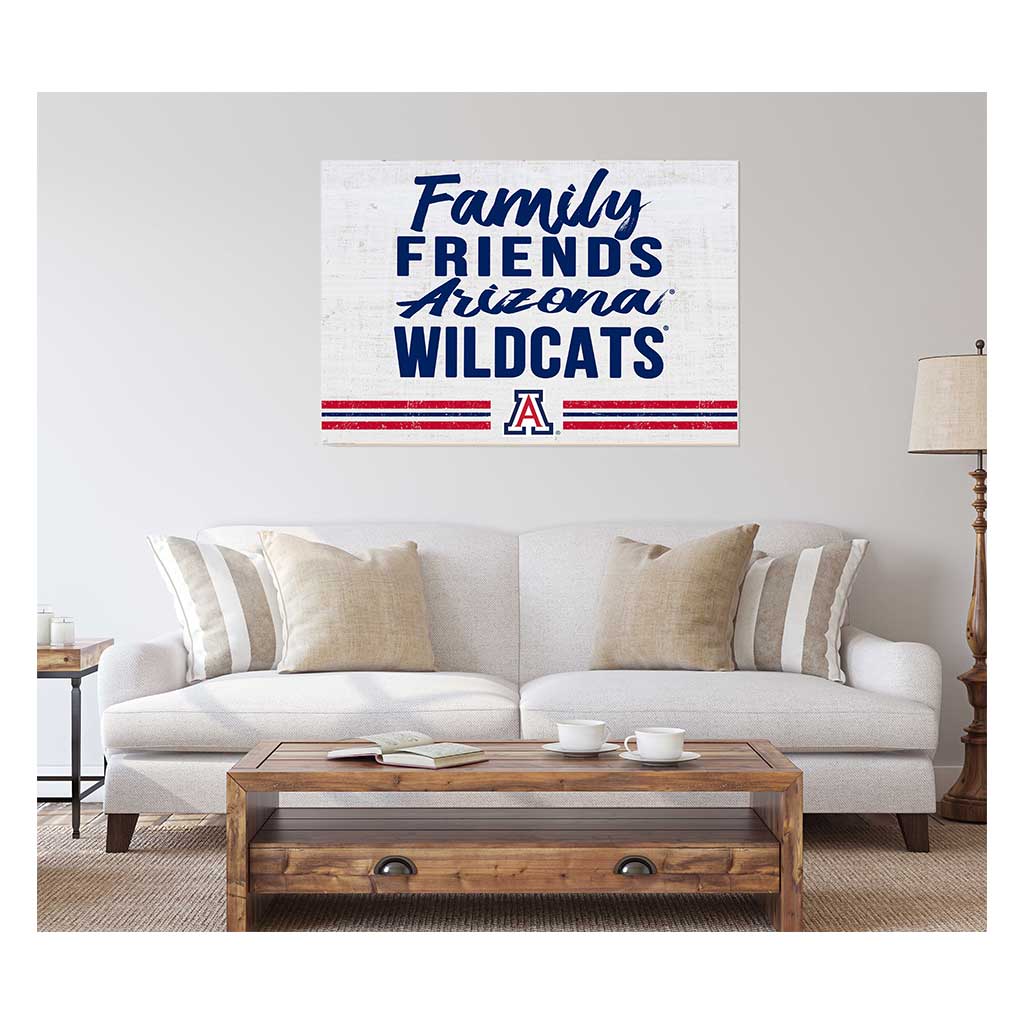 24x34 Friends Family Team Sign Arizona Wildcats
