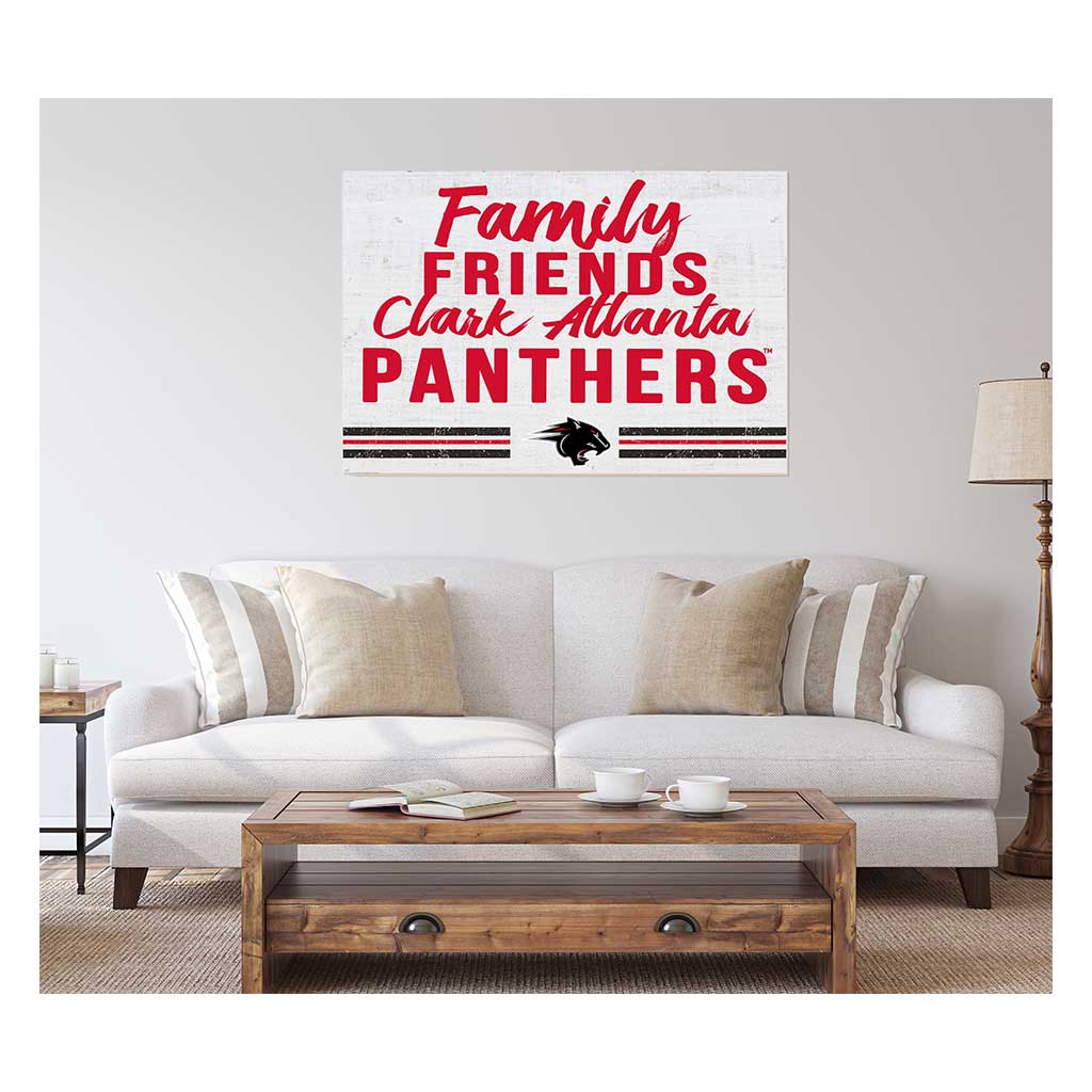 24x34 Friends Family Team Sign Clark Atlanta University Panthers
