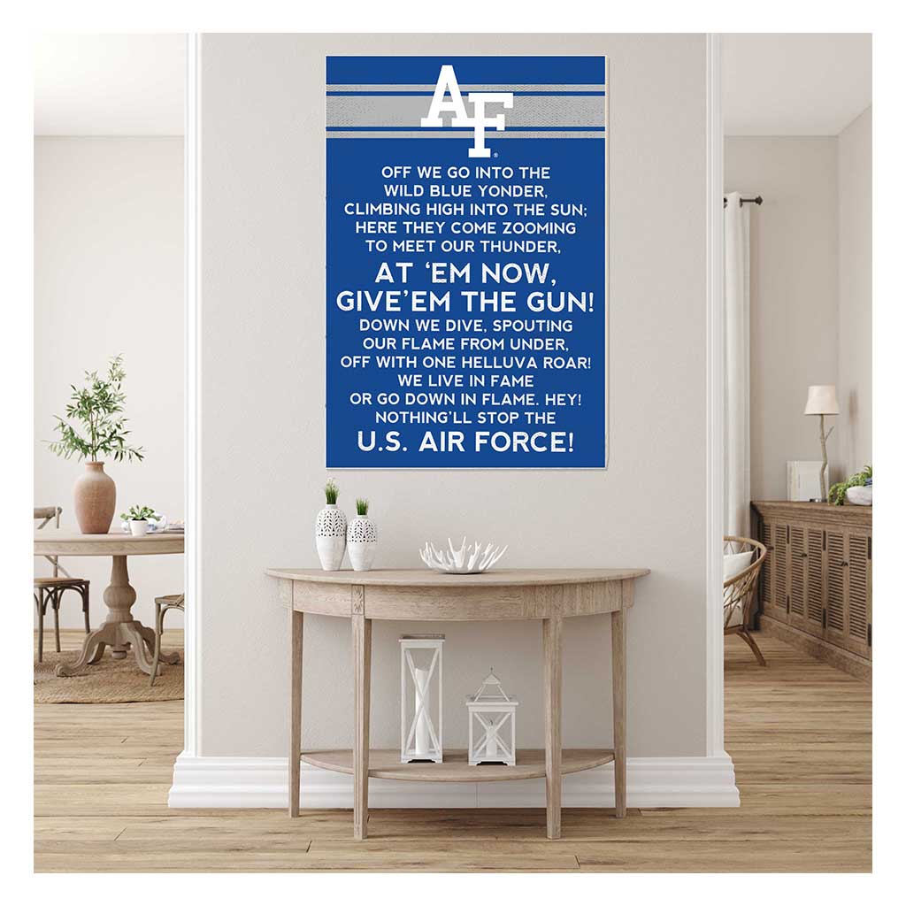 35x24 Fight Song Air Force Academy Falcons
