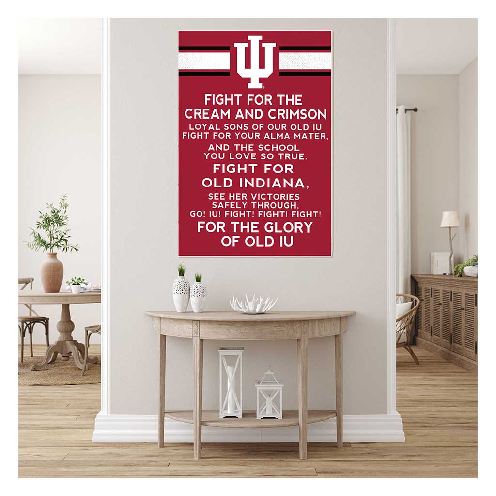 35x24 Fight Song Indiana Hoosiers