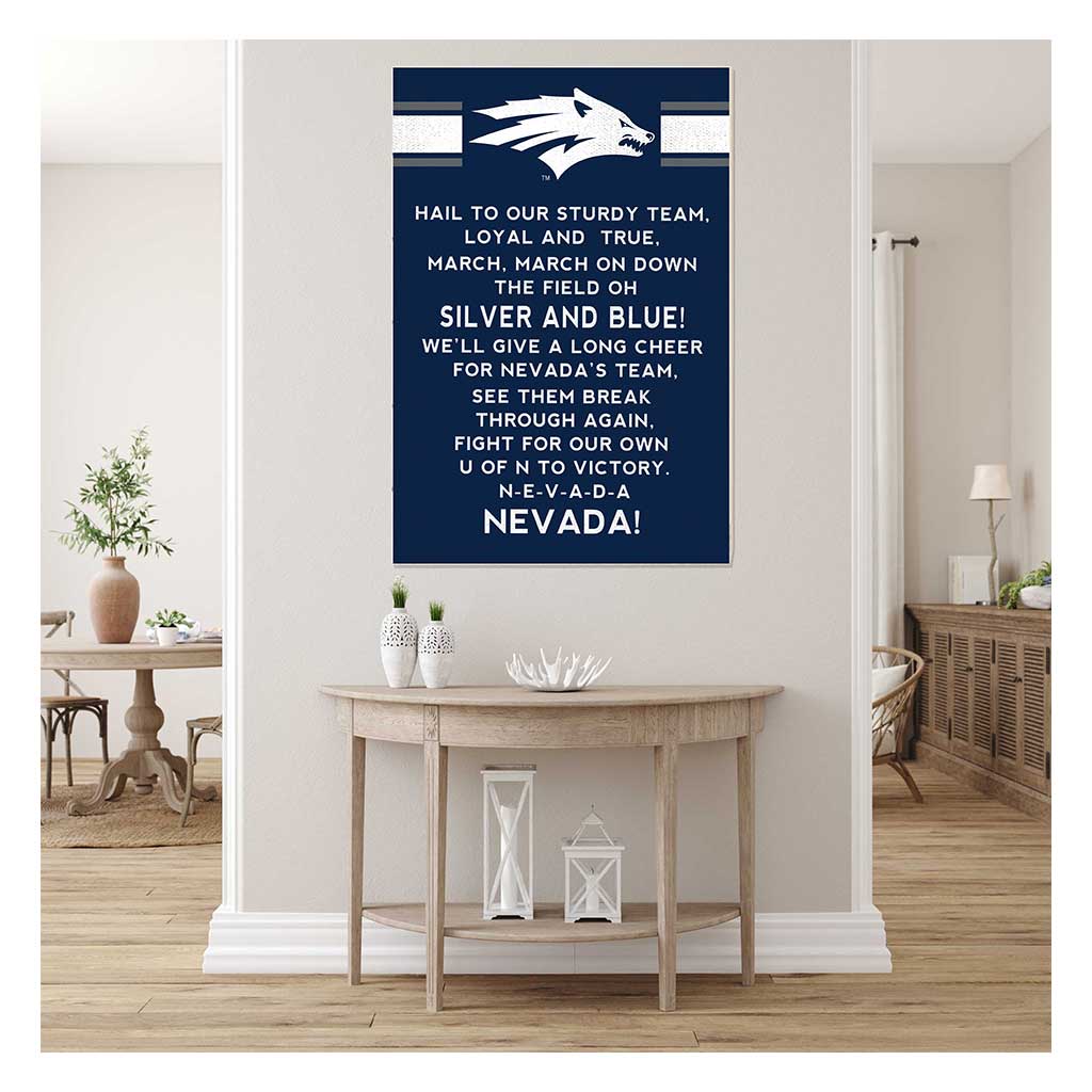 35x24 Fight Song Nevada Wolf Pack
