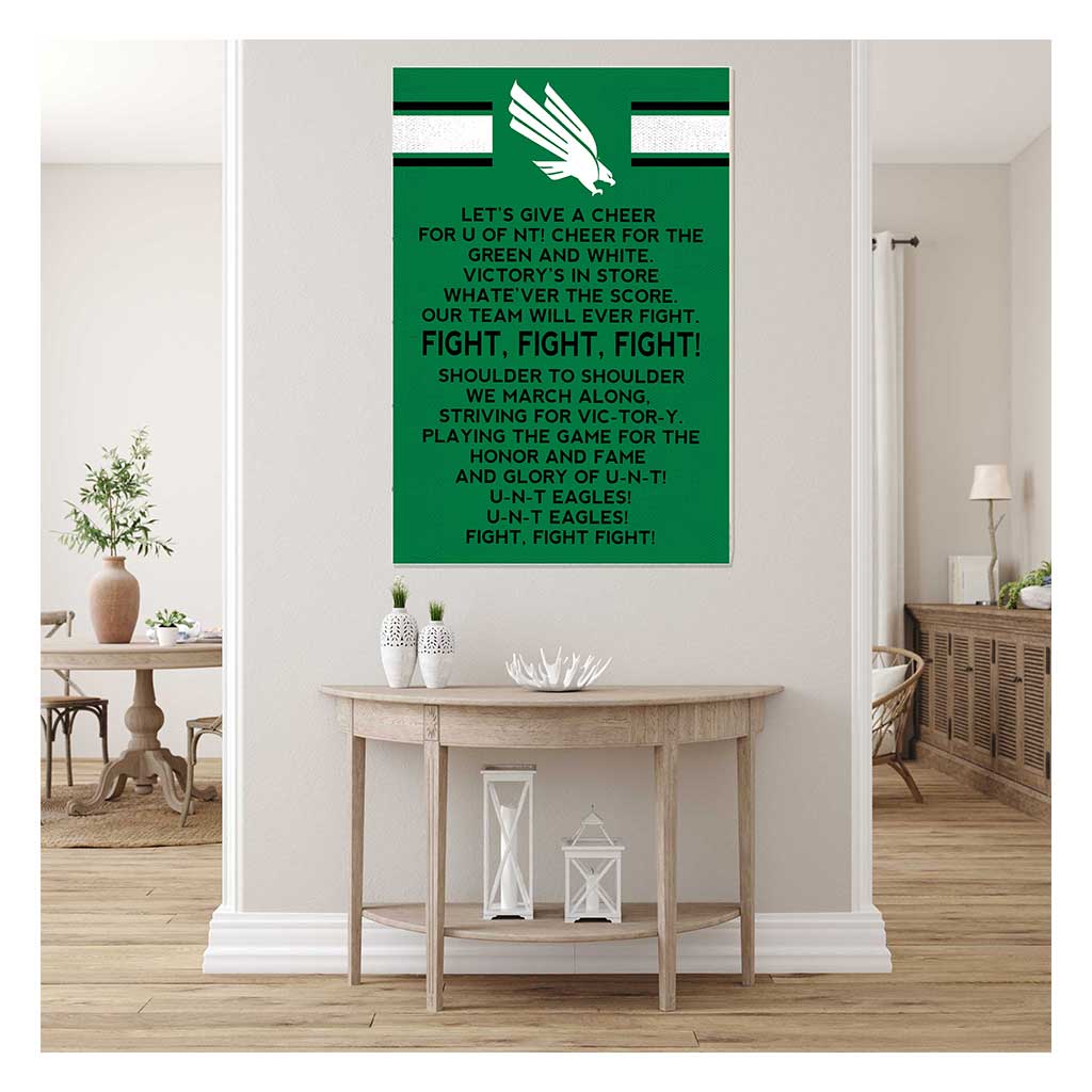 35x24 Fight Song North Texas Mean Green
