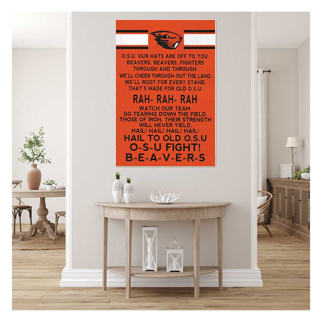 35x24 Fight Song Oregon State Beavers