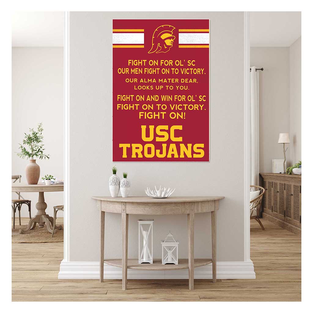 35x24 Fight Song Southern California Trojans