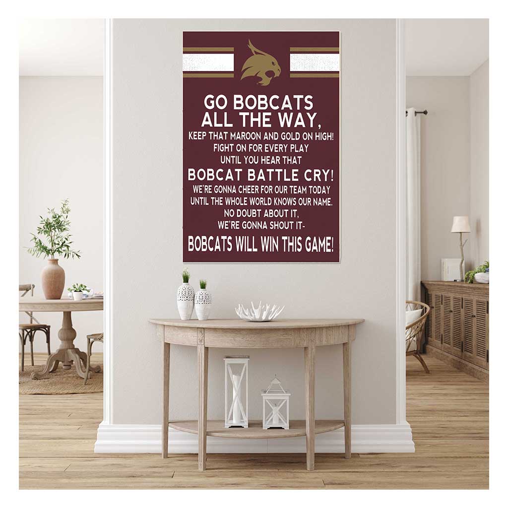 35x24 Fight Song Texas State Bobcats