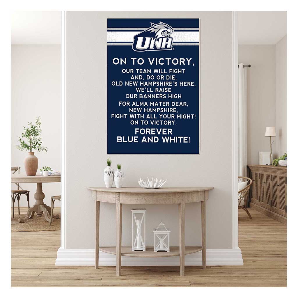 35x24 Fight Song University of New Hampshire Wildcats