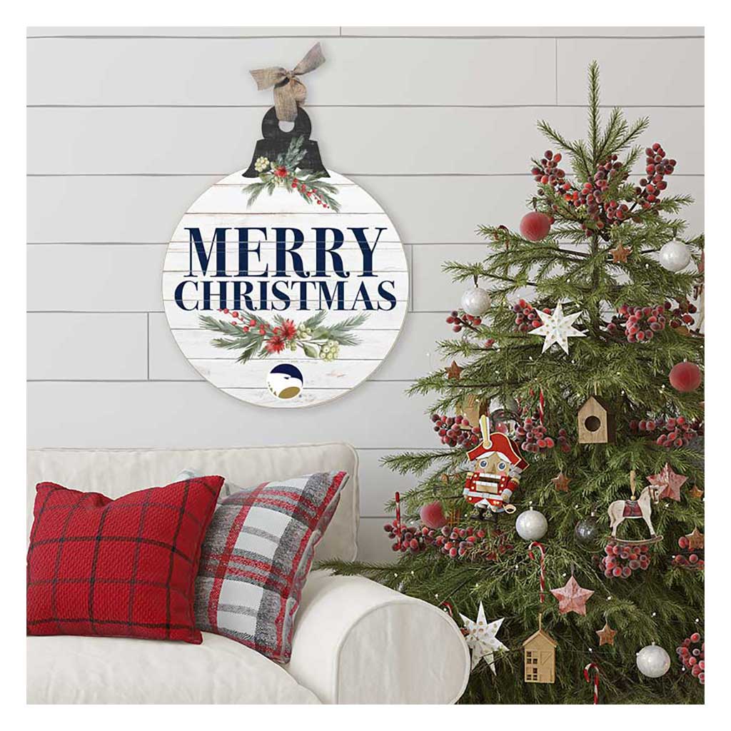 20 Inch Merry Christmas Ornament Sign Georgia Southern Eagles