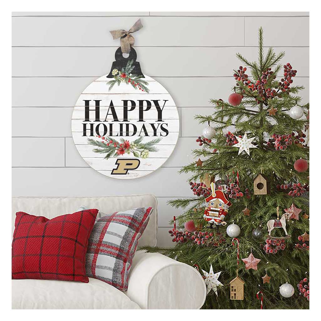 20 Inch Merry Christmas Ornament Sign Purdue Boilermakers