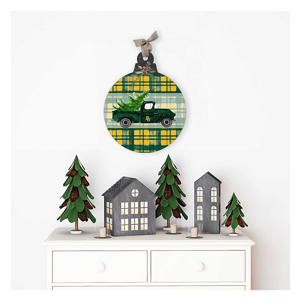 10 Inch Christmas Truck Ornament Sign Baylor Bears