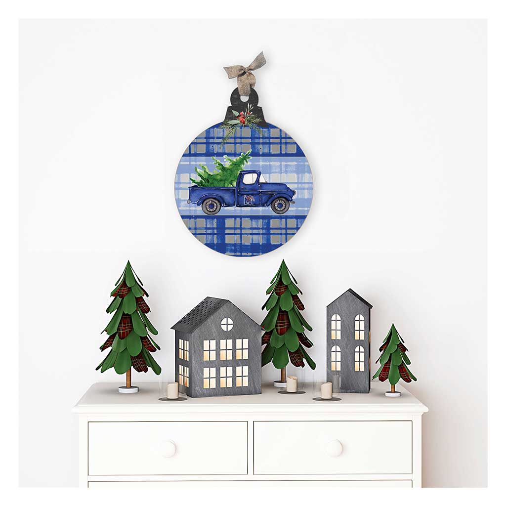 10 Inch Christmas Truck Ornament Sign Memphis Tigers