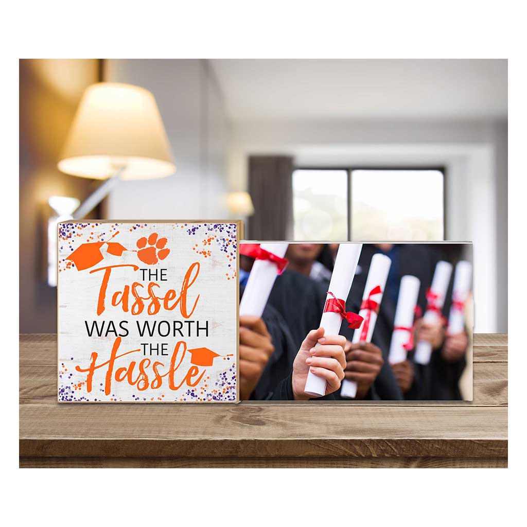 Floating Picture Frame Tassel Worth Hassle Team Clemson Tigers