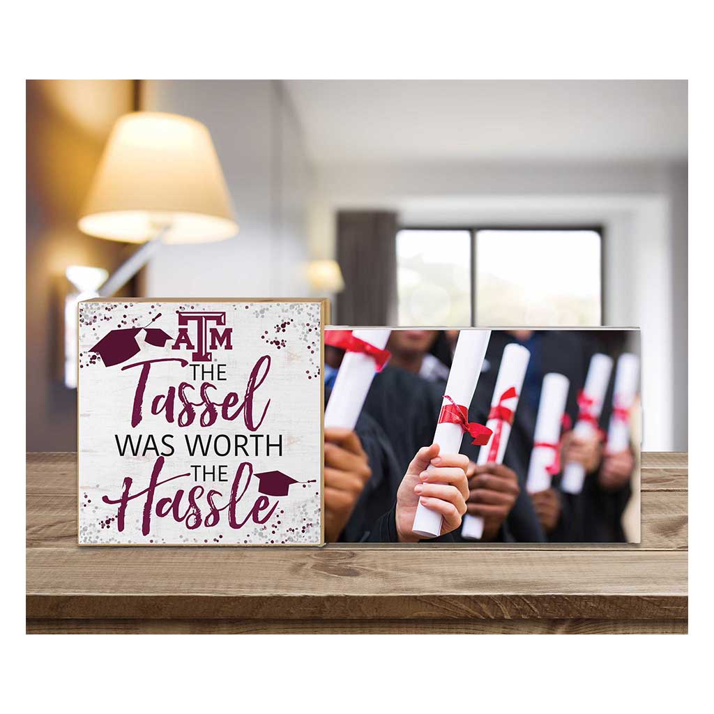Floating Picture Frame Tassel Worth Hassle Team Texas A&M Aggies