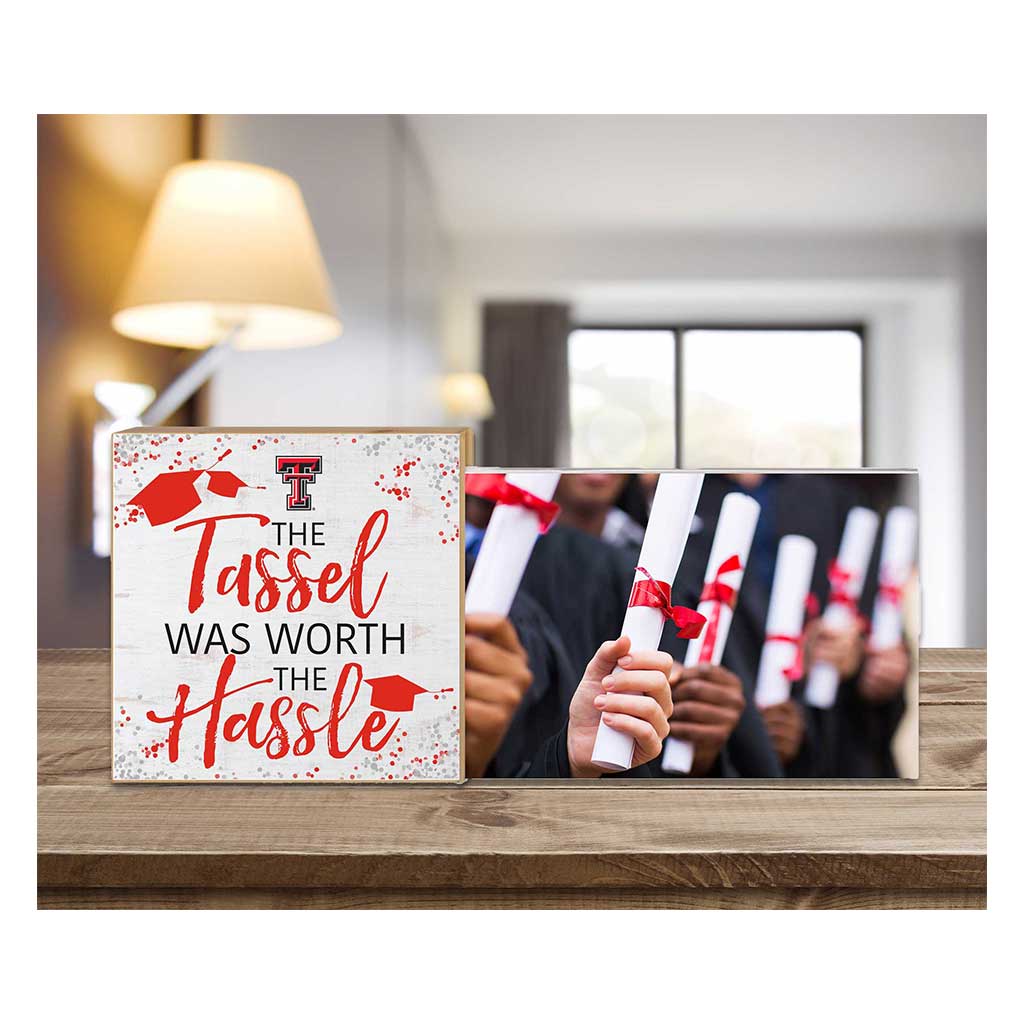 Floating Picture Frame Tassel Worth Hassle Team Texas Tech Red Raiders