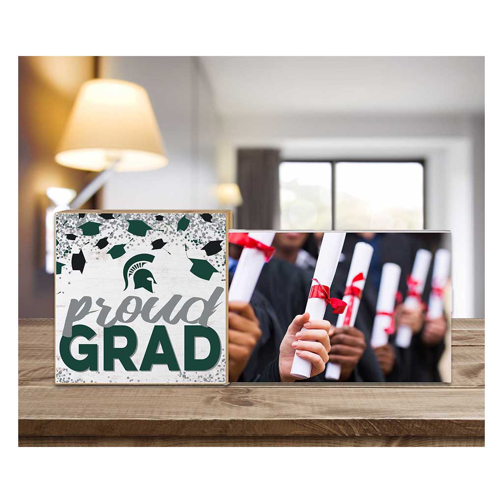 Floating Picture Frame Proud Grad Celebration Team Michigan State Spartans