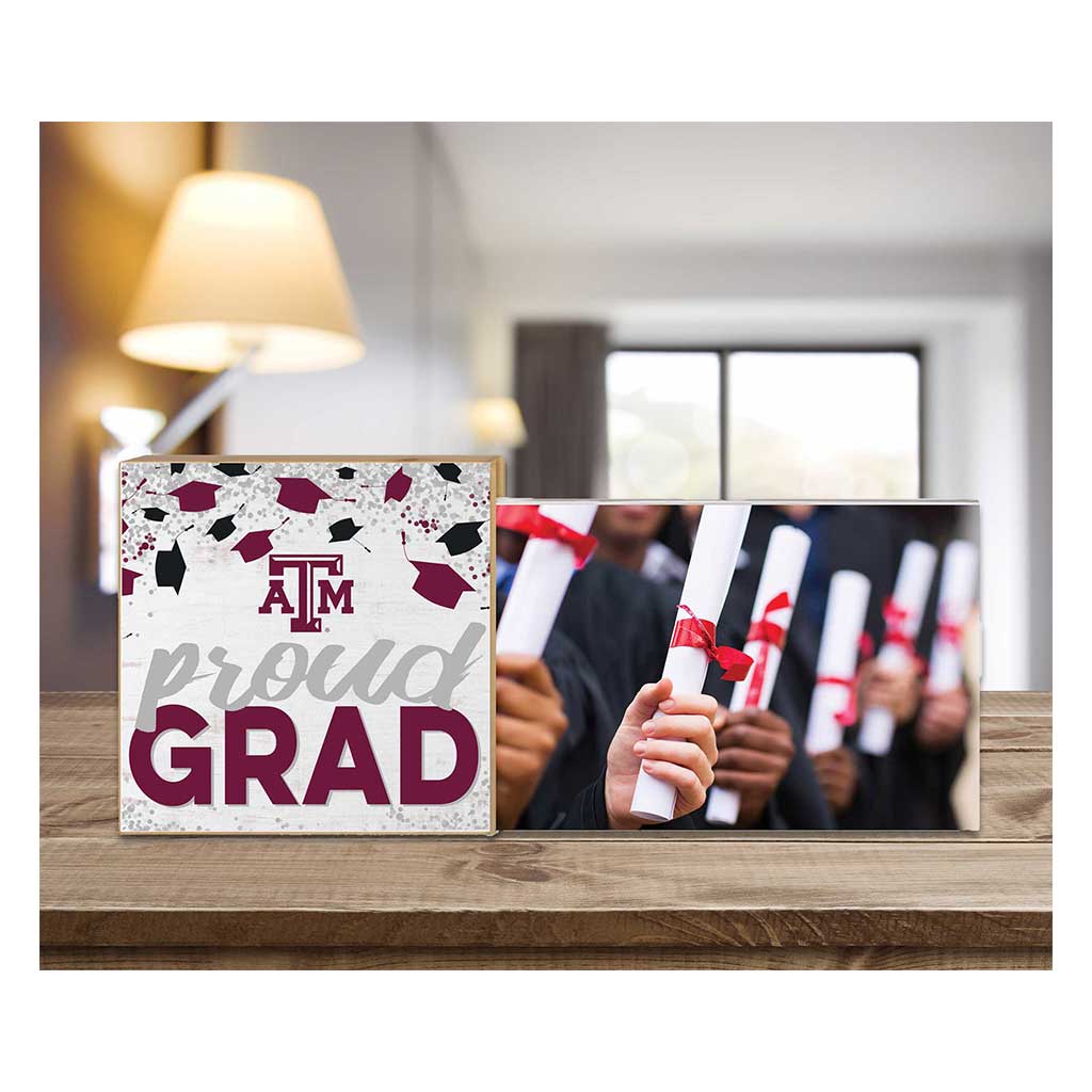 Floating Picture Frame Proud Grad Celebration Team Texas A&M Aggies