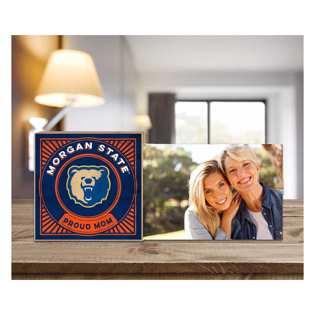 Floating Picture Frame Proud Mom Retro Team Morgan State Bears