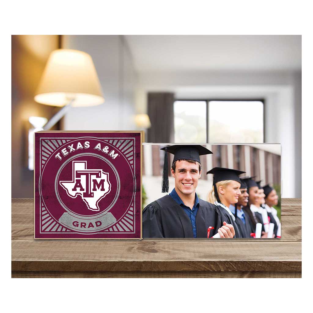 Floating Picture Frame Proud Grad Retro Team Texas A&M Aggies
