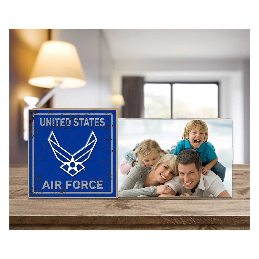 Floating Picture Frame Faux Rusted Military Air Force