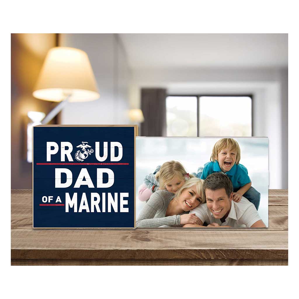 Floating Picture Frame Military Proud Dad Marines